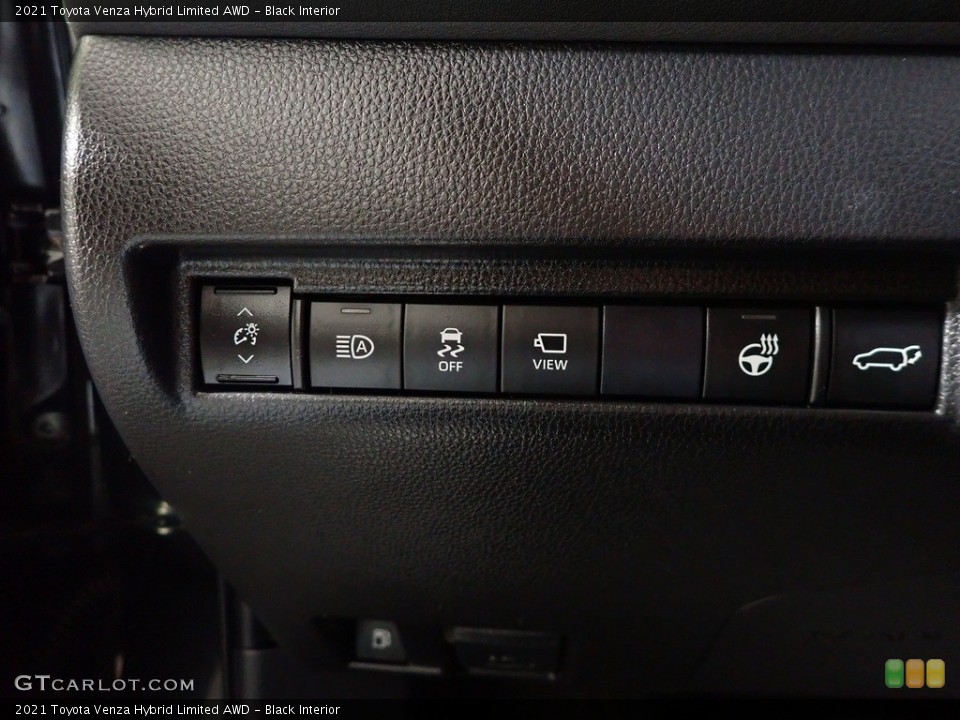 Black Interior Controls for the 2021 Toyota Venza Hybrid Limited AWD #145701738