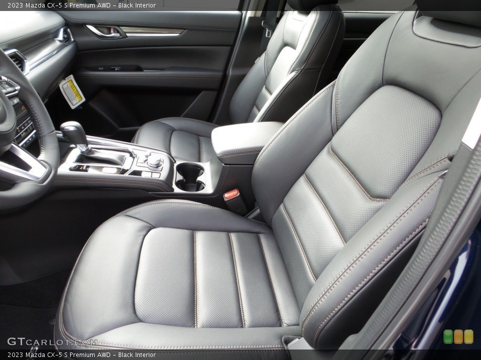 Black Interior Front Seat for the 2023 Mazda CX-5 S Premium AWD #145702137