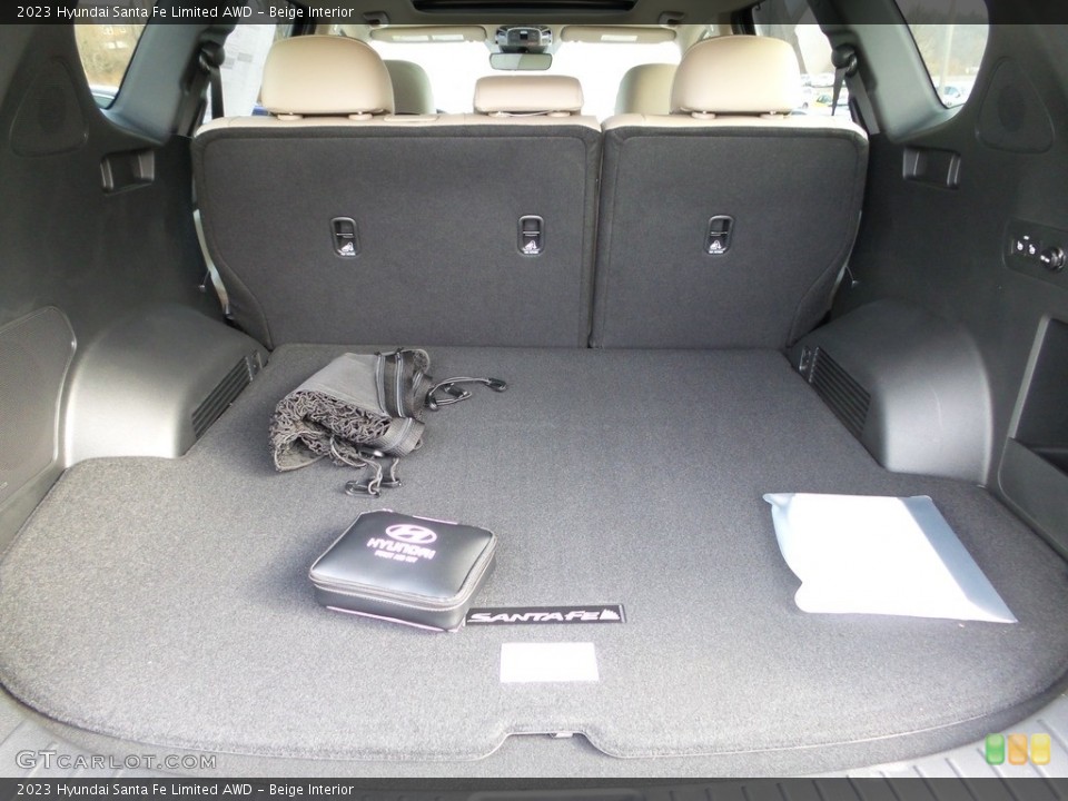 Beige Interior Trunk for the 2023 Hyundai Santa Fe Limited AWD #145702143