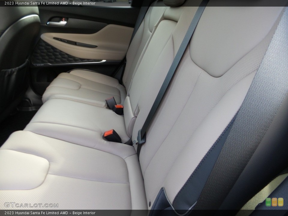 Beige Interior Rear Seat for the 2023 Hyundai Santa Fe Limited AWD #145702359