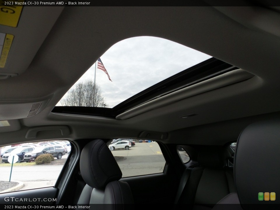 Black Interior Sunroof for the 2023 Mazda CX-30 Premium AWD #145702710