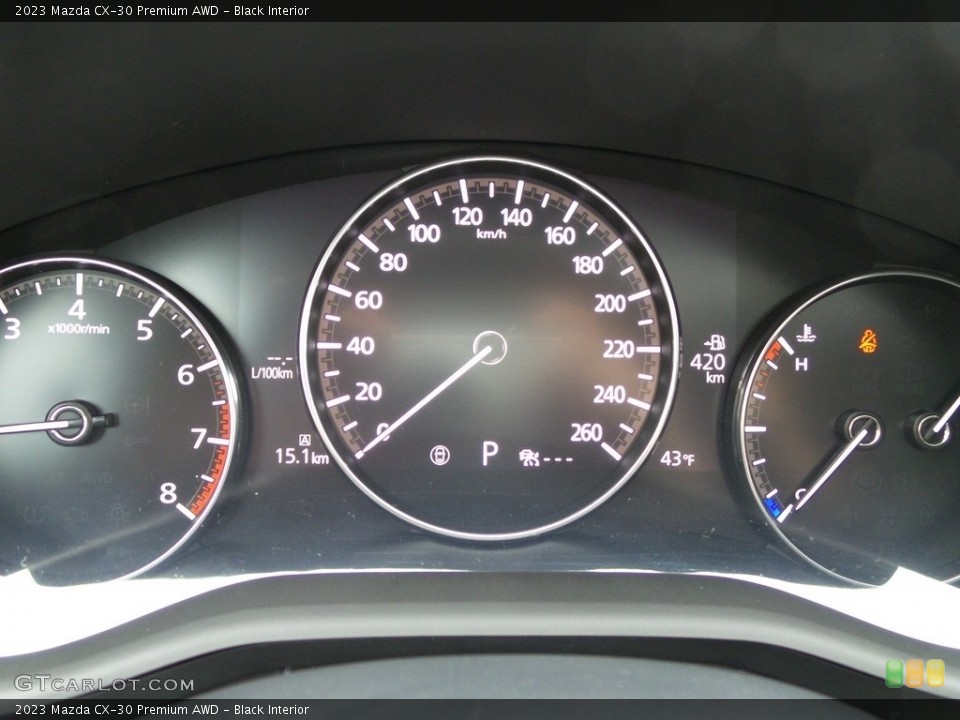 Black Interior Gauges for the 2023 Mazda CX-30 Premium AWD #145702777