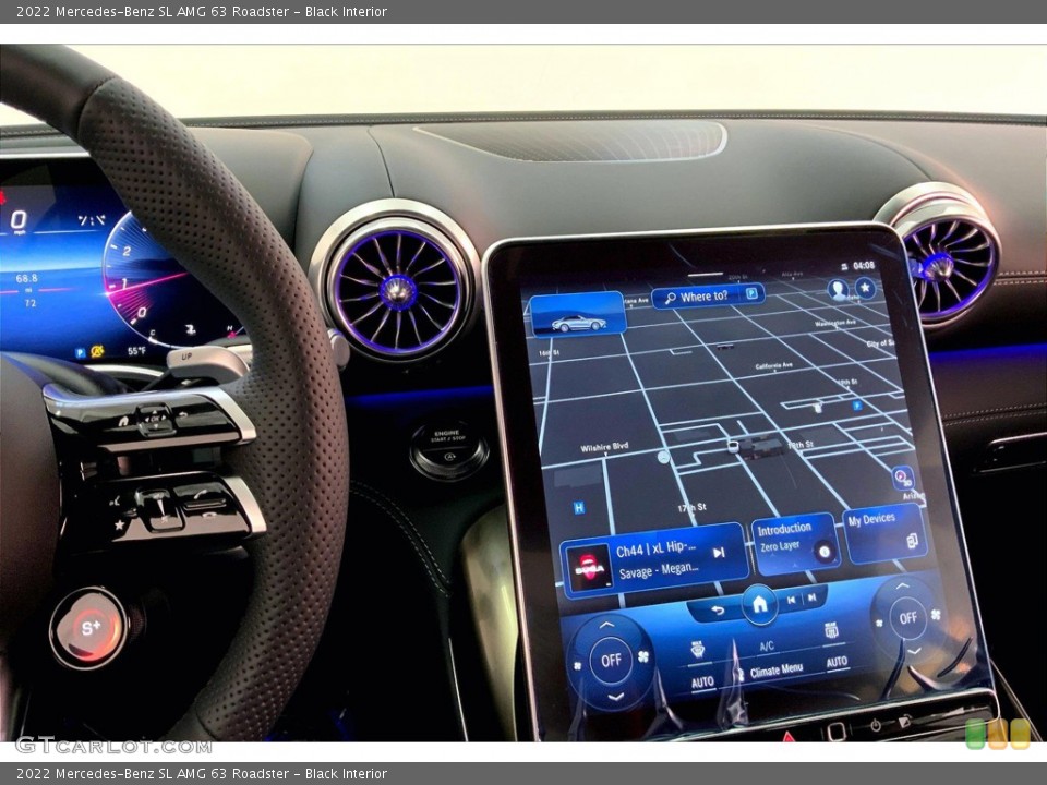 Black Interior Navigation for the 2022 Mercedes-Benz SL AMG 63 Roadster #145704249