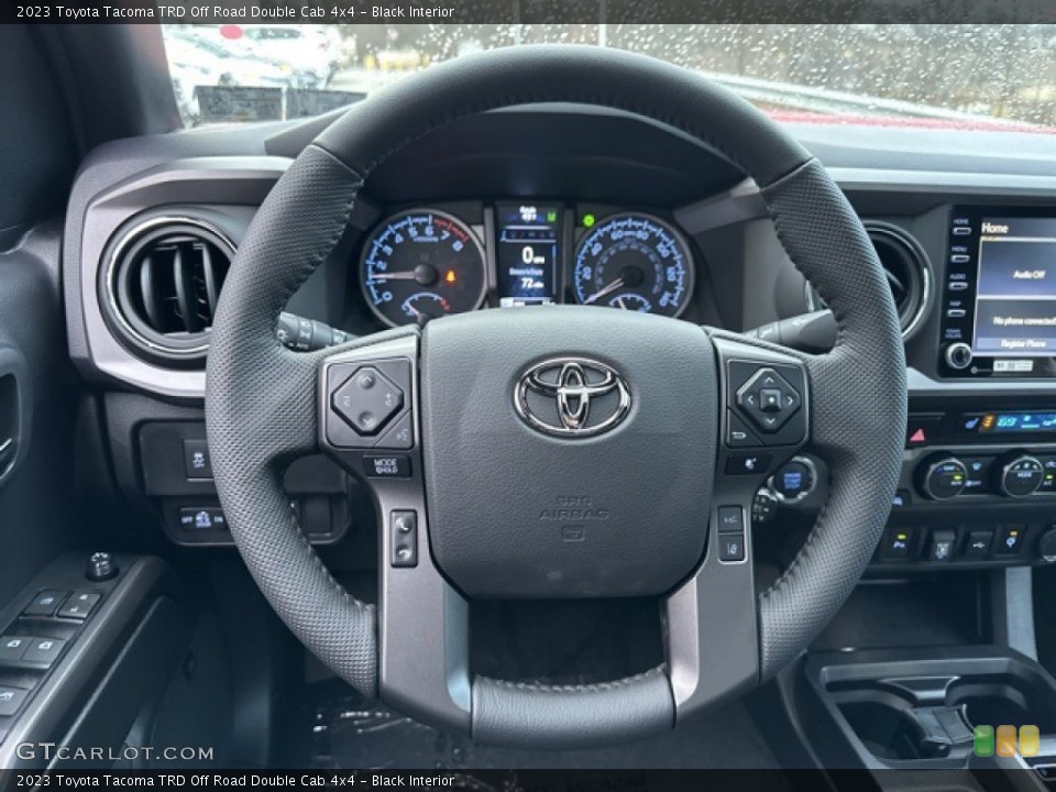 Black Interior Steering Wheel for the 2023 Toyota Tacoma TRD Off Road Double Cab 4x4 #145704973