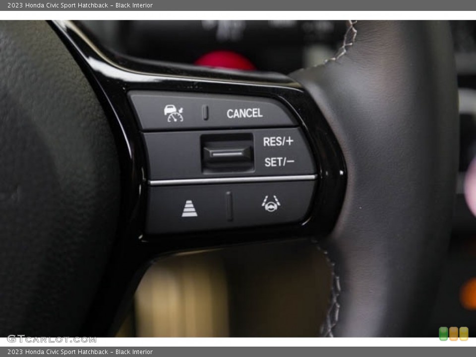 Black Interior Steering Wheel for the 2023 Honda Civic Sport Hatchback #145705816