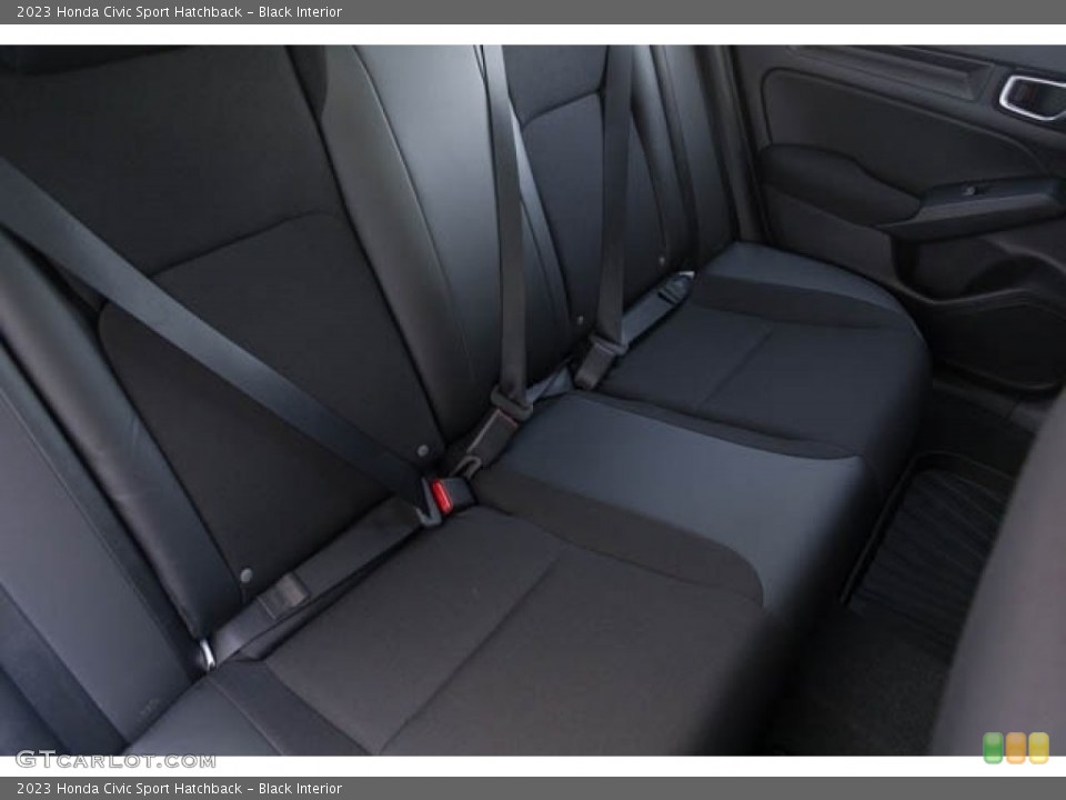 Black Interior Rear Seat for the 2023 Honda Civic Sport Hatchback #145705881