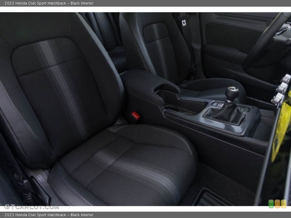 Black Interior Front Seat for the 2023 Honda Civic Sport Hatchback #145705896