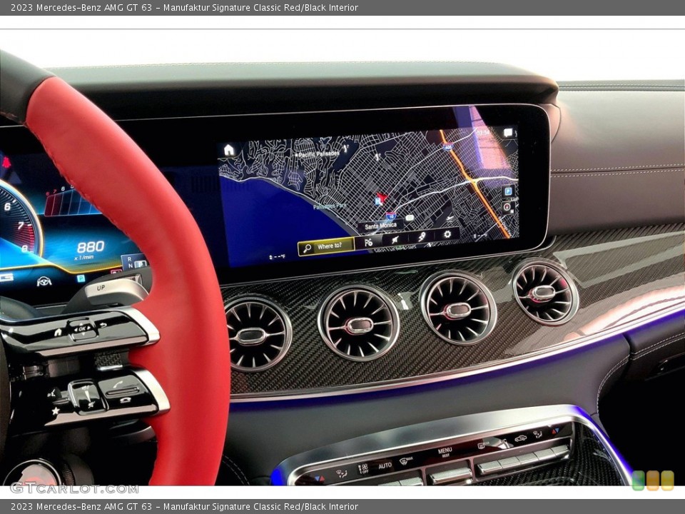 Manufaktur Signature Classic Red/Black Interior Navigation for the 2023 Mercedes-Benz AMG GT 63 #145707271