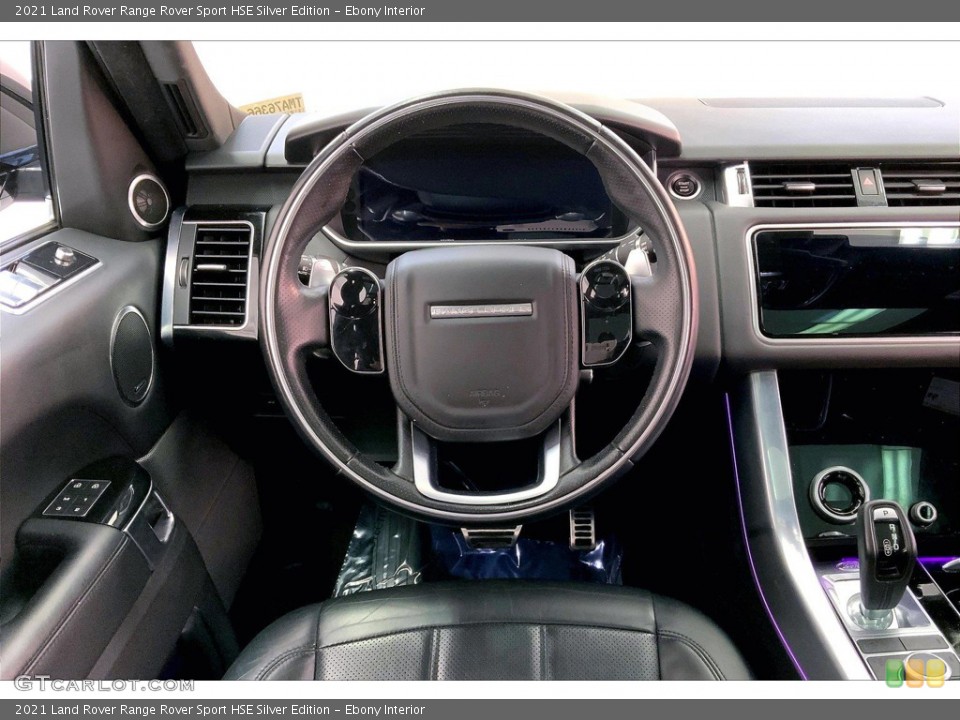 Ebony Interior Steering Wheel for the 2021 Land Rover Range Rover Sport HSE Silver Edition #145707319
