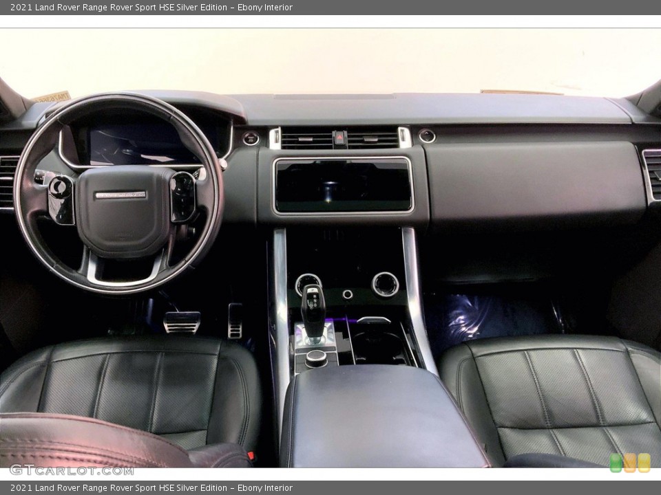Ebony Interior Dashboard for the 2021 Land Rover Range Rover Sport HSE Silver Edition #145707586