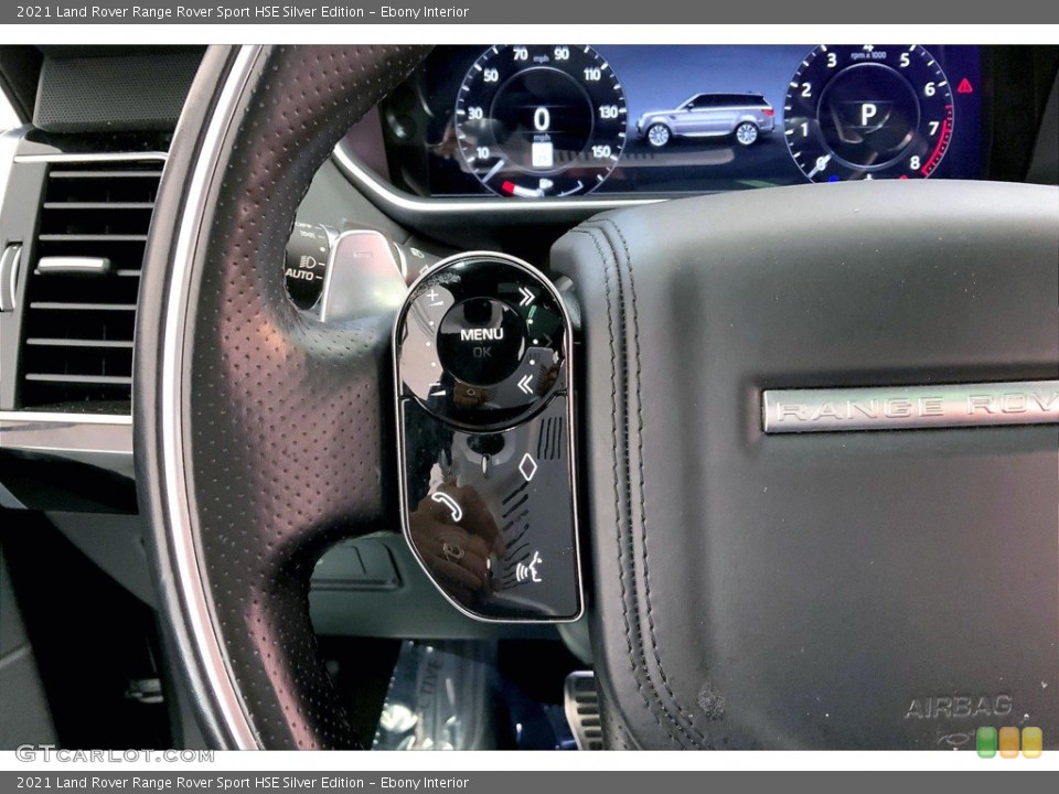 Ebony Interior Steering Wheel for the 2021 Land Rover Range Rover Sport HSE Silver Edition #145707739