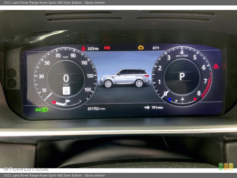 Ebony Interior Gauges for the 2021 Land Rover Range Rover Sport HSE Silver Edition #145707784