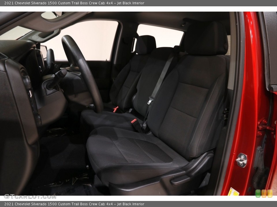 Jet Black Interior Front Seat for the 2021 Chevrolet Silverado 1500 Custom Trail Boss Crew Cab 4x4 #145709141