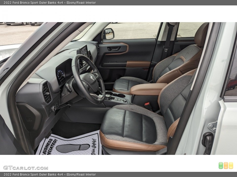 Ebony/Roast Interior Front Seat for the 2022 Ford Bronco Sport Outer Banks 4x4 #145709156