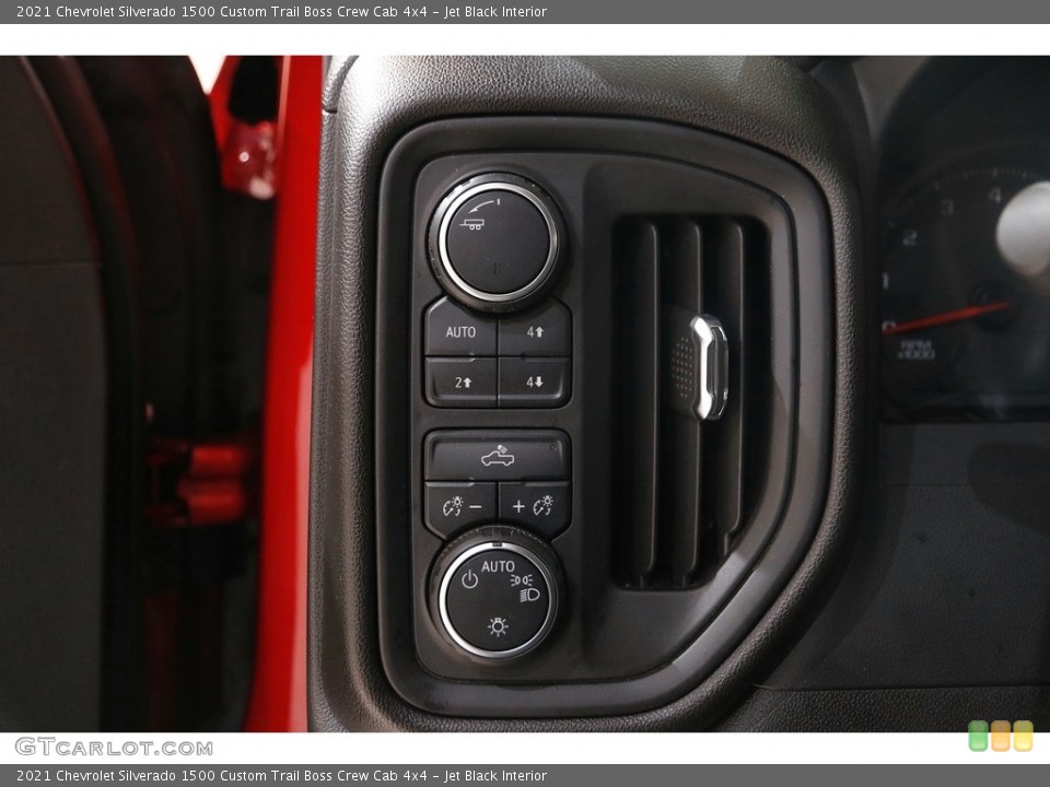 Jet Black Interior Controls for the 2021 Chevrolet Silverado 1500 Custom Trail Boss Crew Cab 4x4 #145709162