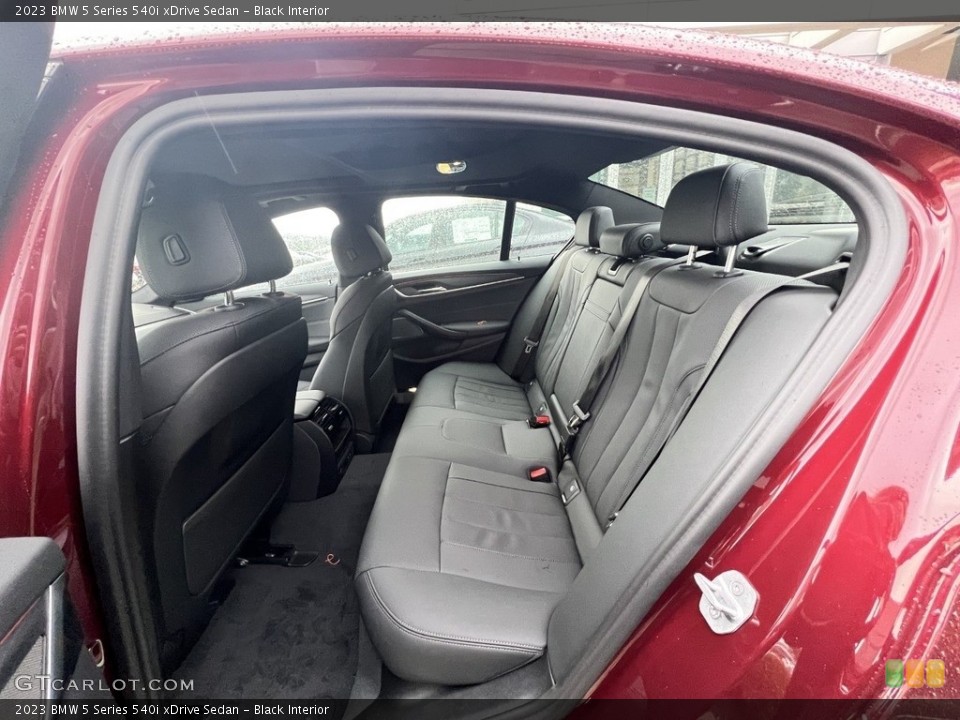 Black Interior Rear Seat for the 2023 BMW 5 Series 540i xDrive Sedan #145709165