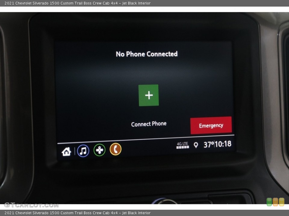 Jet Black Interior Controls for the 2021 Chevrolet Silverado 1500 Custom Trail Boss Crew Cab 4x4 #145709228