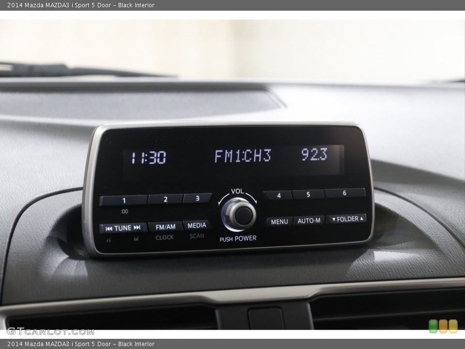 Black Interior Audio System for the 2014 Mazda MAZDA3 i Sport 5 Door #145710281