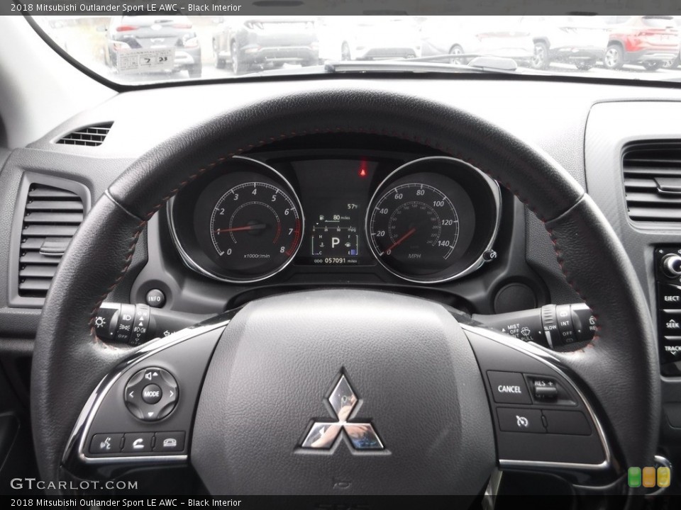 Black Interior Steering Wheel for the 2018 Mitsubishi Outlander Sport LE AWC #145711972