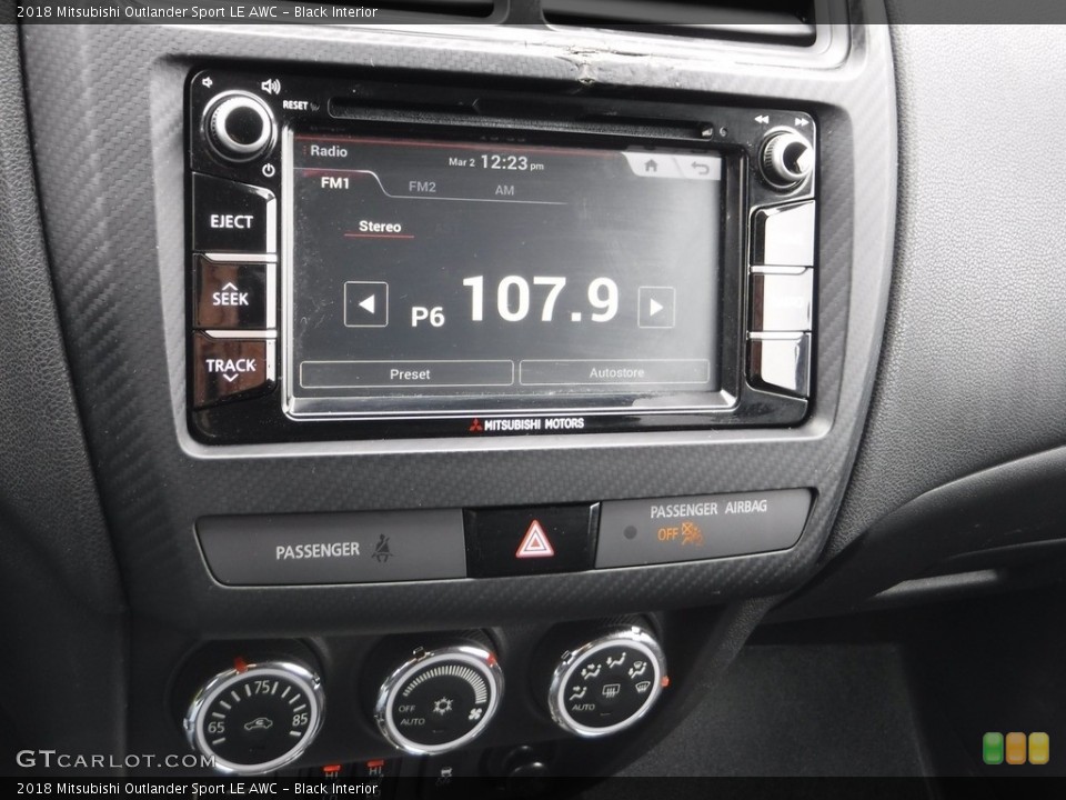 Black Interior Controls for the 2018 Mitsubishi Outlander Sport LE AWC #145712140
