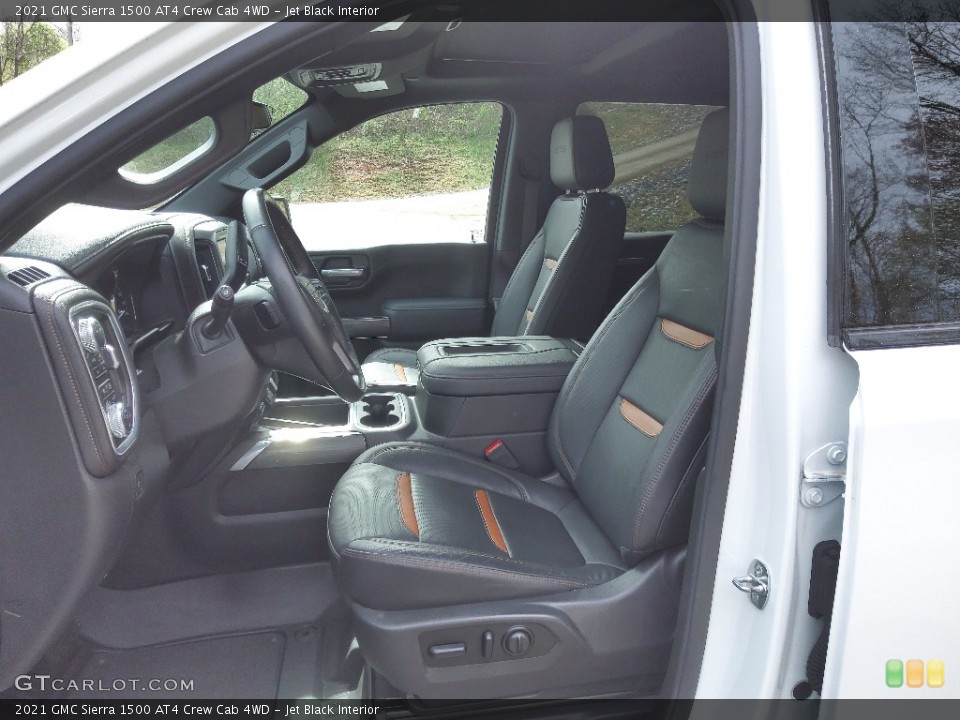 Jet Black Interior Front Seat for the 2021 GMC Sierra 1500 AT4 Crew Cab 4WD #145712506
