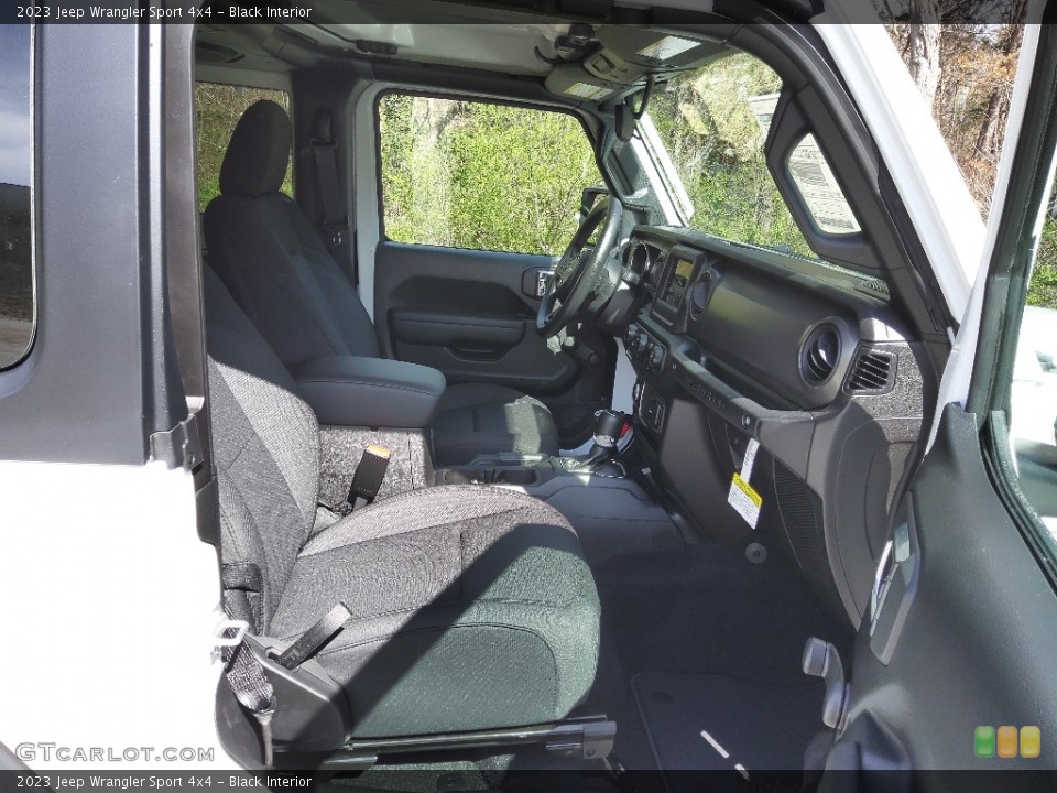 Black Interior Front Seat for the 2023 Jeep Wrangler Sport 4x4 #145714744