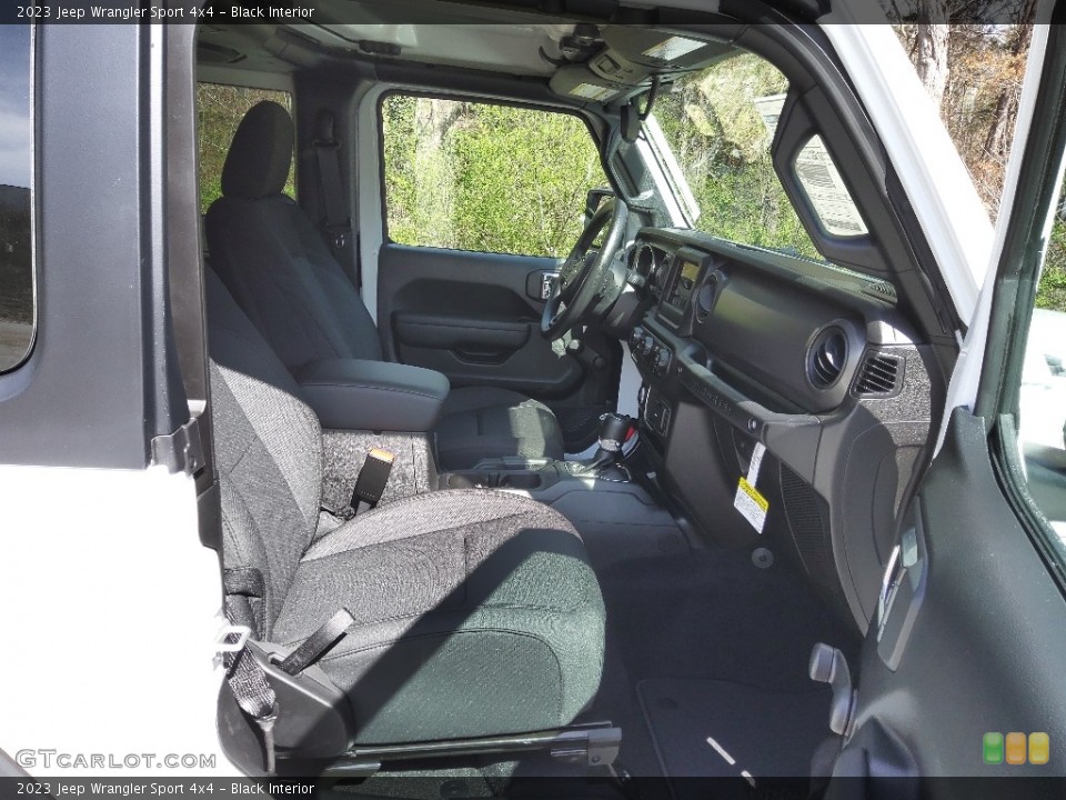 Black Interior Front Seat for the 2023 Jeep Wrangler Sport 4x4 #145714744