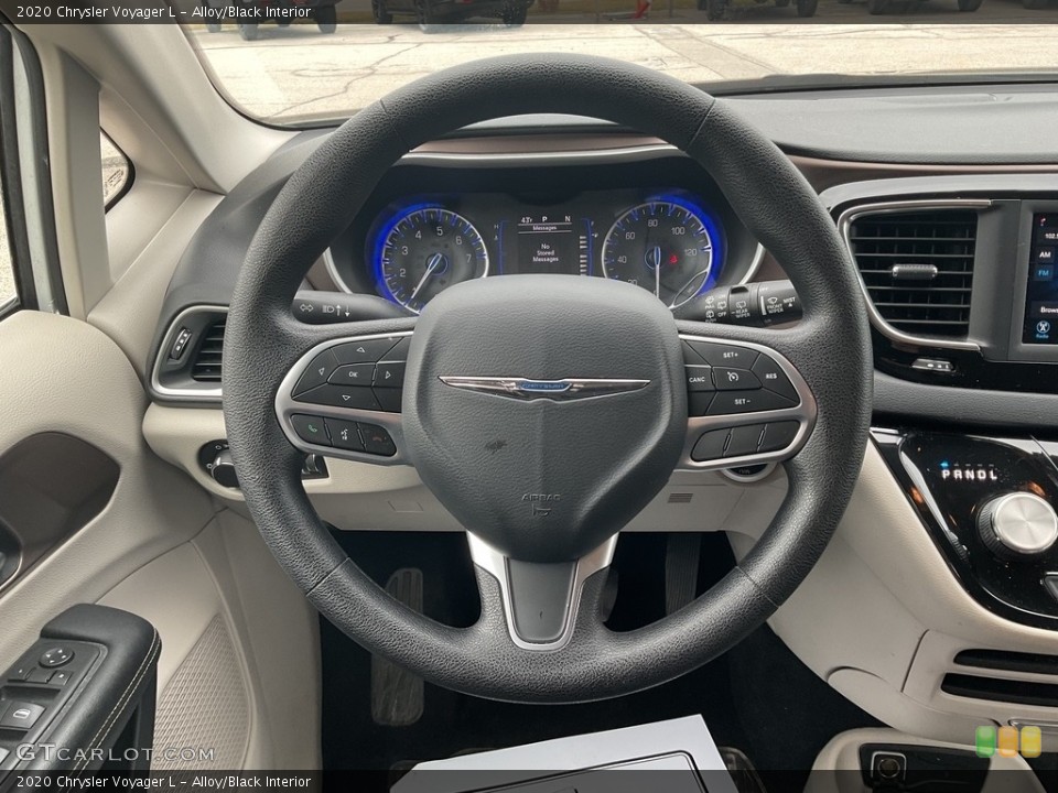 Alloy/Black Interior Steering Wheel for the 2020 Chrysler Voyager L #145715237