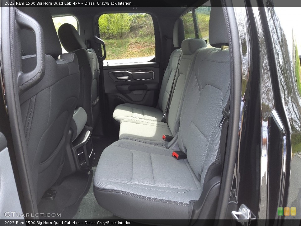 Diesel Gray/Black Interior Rear Seat for the 2023 Ram 1500 Big Horn Quad Cab 4x4 #145716367