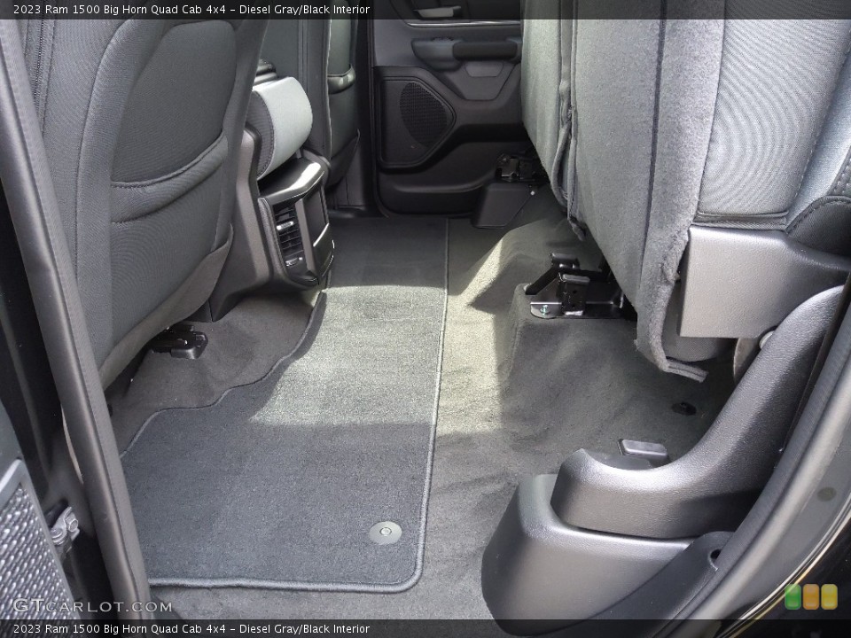 Diesel Gray/Black Interior Rear Seat for the 2023 Ram 1500 Big Horn Quad Cab 4x4 #145716394