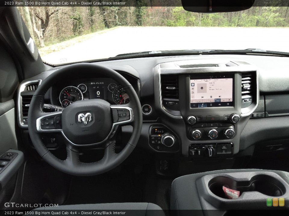 Diesel Gray/Black Interior Dashboard for the 2023 Ram 1500 Big Horn Quad Cab 4x4 #145716460