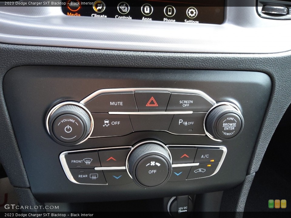 Black Interior Controls for the 2023 Dodge Charger SXT Blacktop #145717267