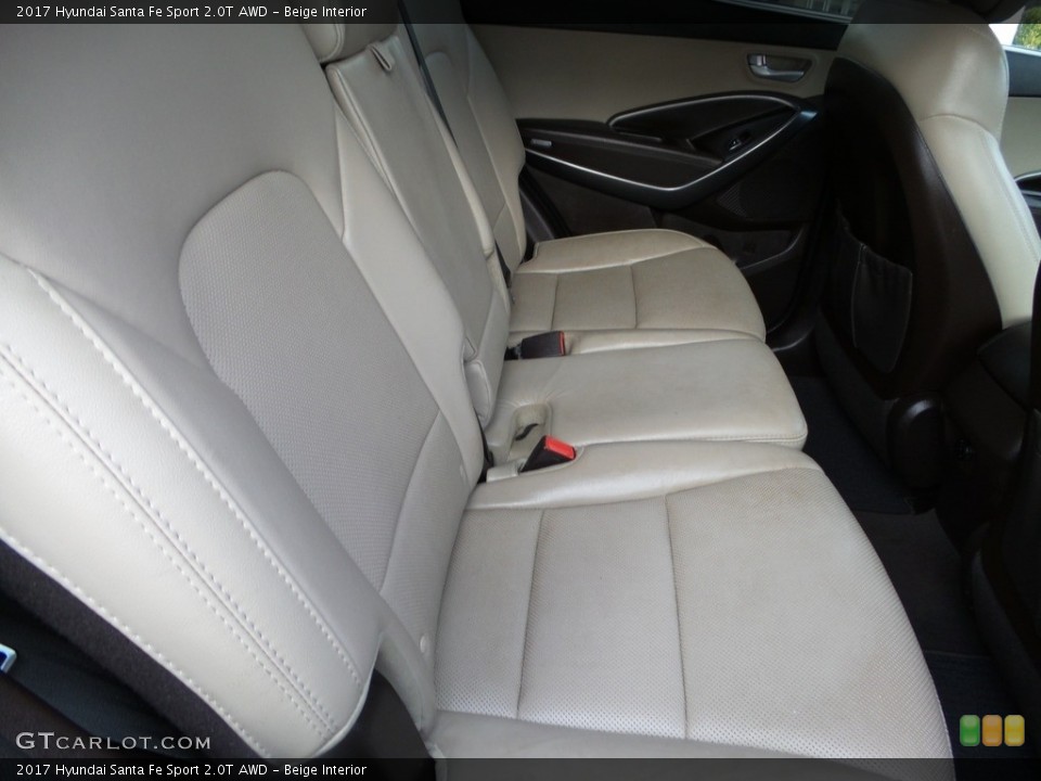 Beige Interior Rear Seat for the 2017 Hyundai Santa Fe Sport 2.0T AWD #145717894