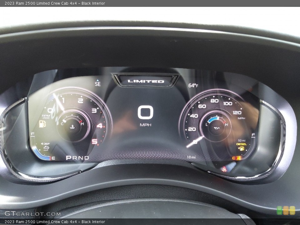 Black Interior Gauges for the 2023 Ram 2500 Limited Crew Cab 4x4 #145717909