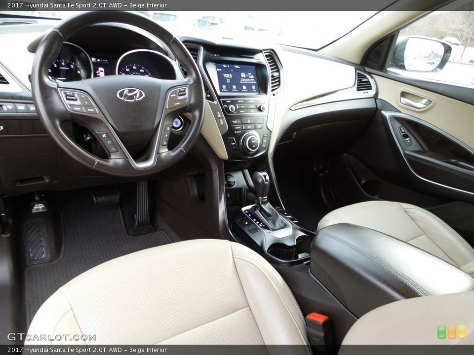 Beige Interior Photo for the 2017 Hyundai Santa Fe Sport 2.0T AWD #145717939