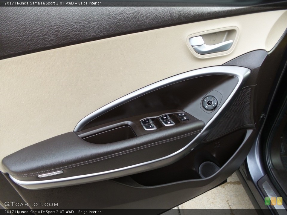 Beige Interior Door Panel for the 2017 Hyundai Santa Fe Sport 2.0T AWD #145717957