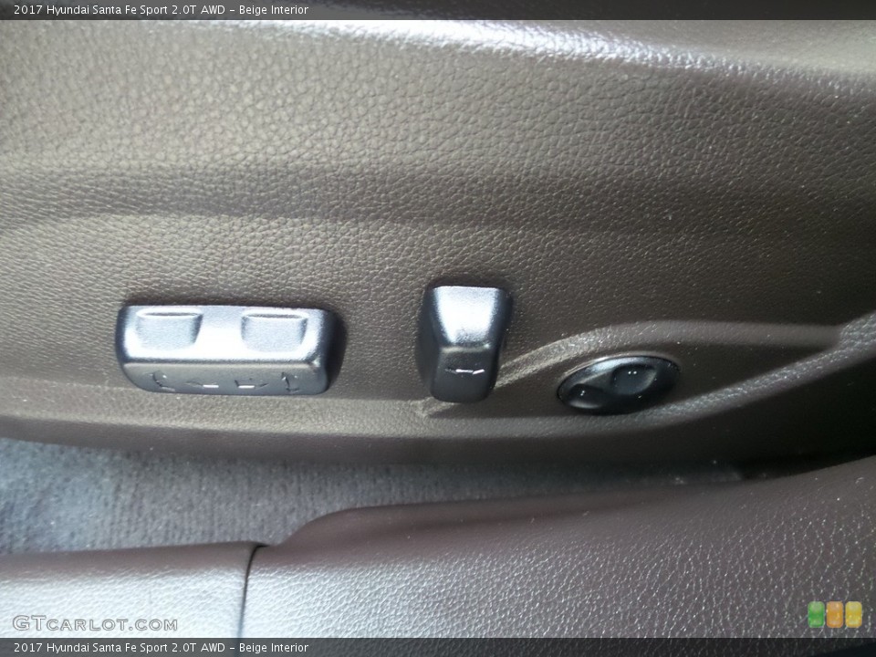 Beige 2017 Hyundai Santa Fe Sport Interiors