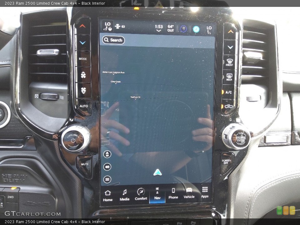 Black Interior Navigation for the 2023 Ram 2500 Limited Crew Cab 4x4 #145718014