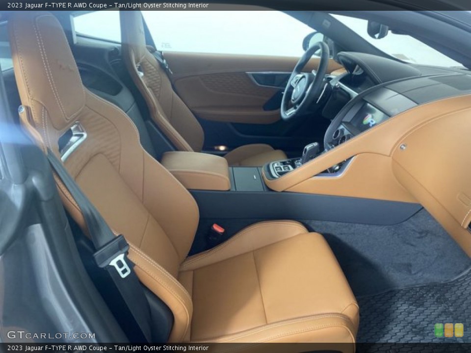 Tan/Light Oyster Stitching Interior Front Seat for the 2023 Jaguar F-TYPE R AWD Coupe #145718101