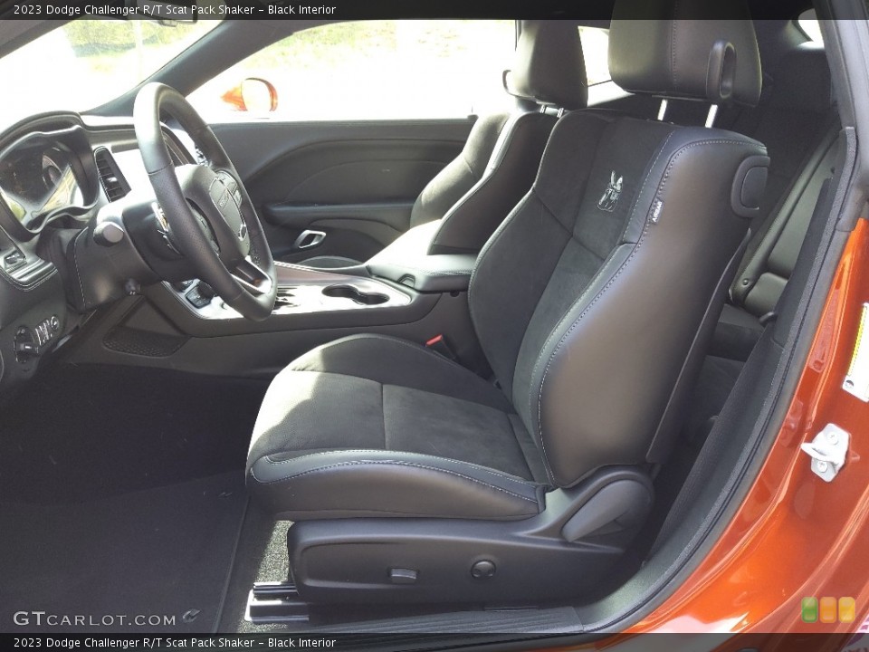 Black Interior Front Seat for the 2023 Dodge Challenger R/T Scat Pack Shaker #145719214