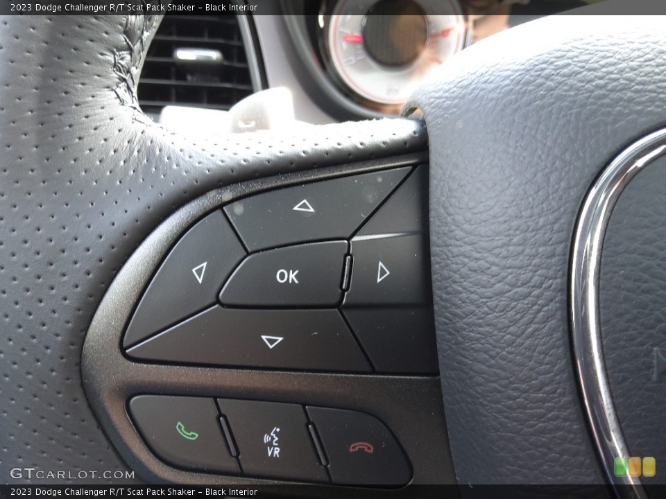 Black Interior Steering Wheel for the 2023 Dodge Challenger R/T Scat Pack Shaker #145719355