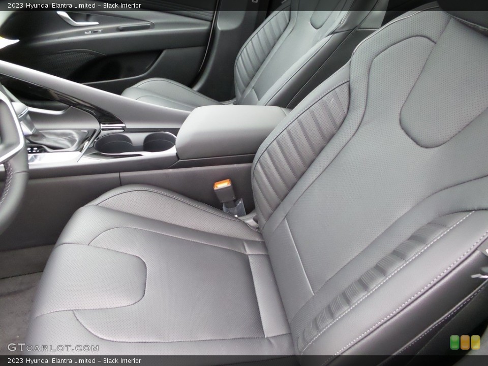 Black Interior Front Seat for the 2023 Hyundai Elantra Limited #145720012