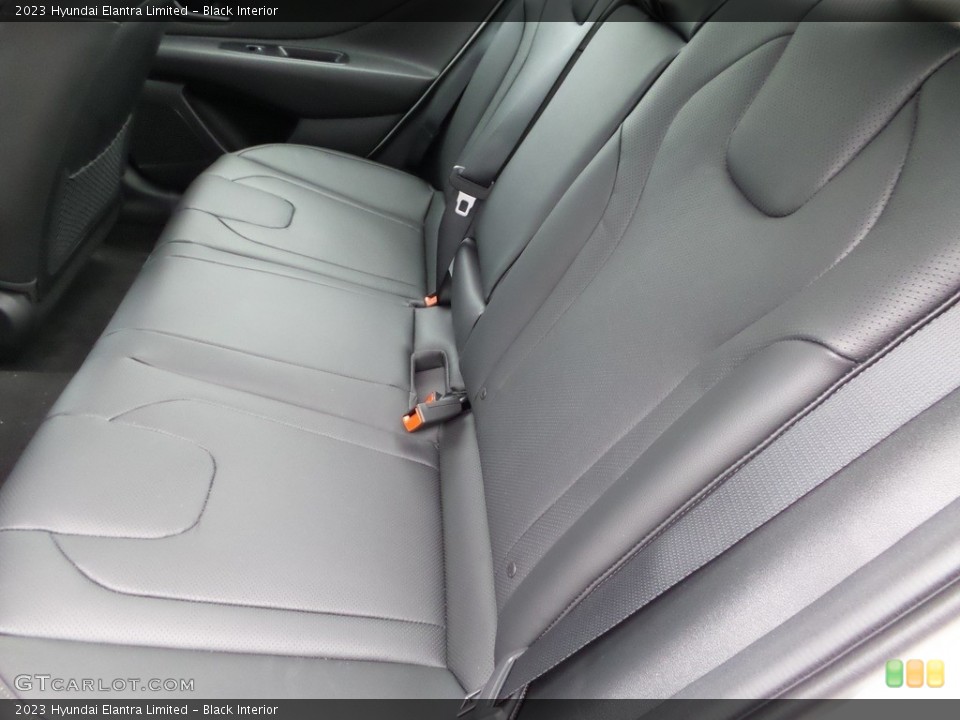 Black Interior Rear Seat for the 2023 Hyundai Elantra Limited #145720030
