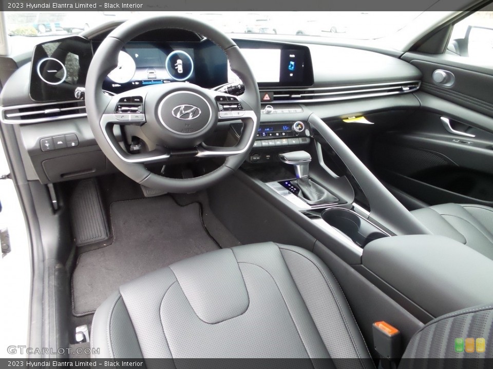 Black Interior Photo for the 2023 Hyundai Elantra Limited #145720048