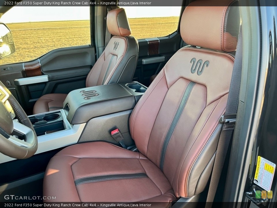Kingsville Antique/Java Interior Front Seat for the 2022 Ford F350 Super Duty King Ranch Crew Cab 4x4 #145720669