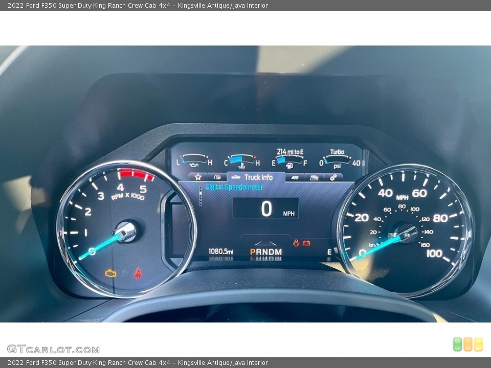 Kingsville Antique/Java Interior Gauges for the 2022 Ford F350 Super Duty King Ranch Crew Cab 4x4 #145720684