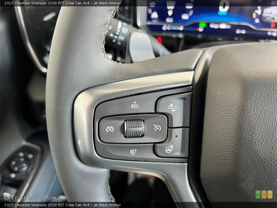 Jet Black Interior Steering Wheel for the 2023 Chevrolet Silverado 1500 RST Crew Cab 4x4 #145725567