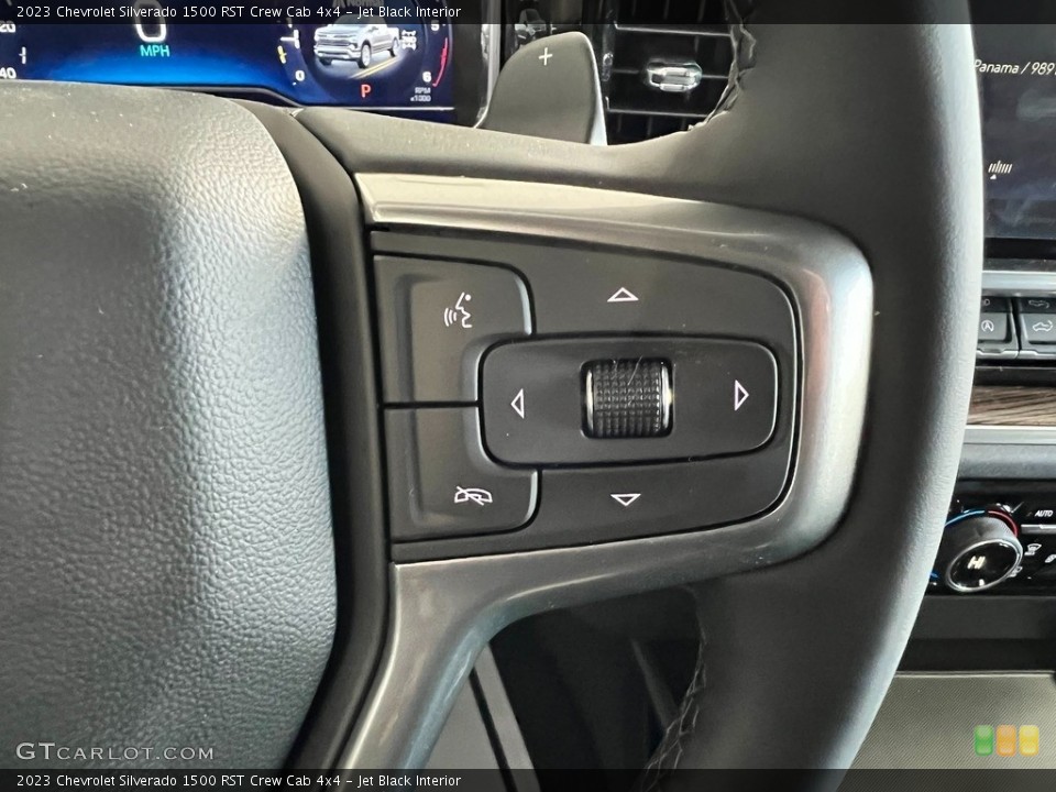 Jet Black Interior Steering Wheel for the 2023 Chevrolet Silverado 1500 RST Crew Cab 4x4 #145725594