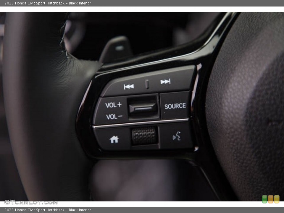 Black Interior Steering Wheel for the 2023 Honda Civic Sport Hatchback #145727506