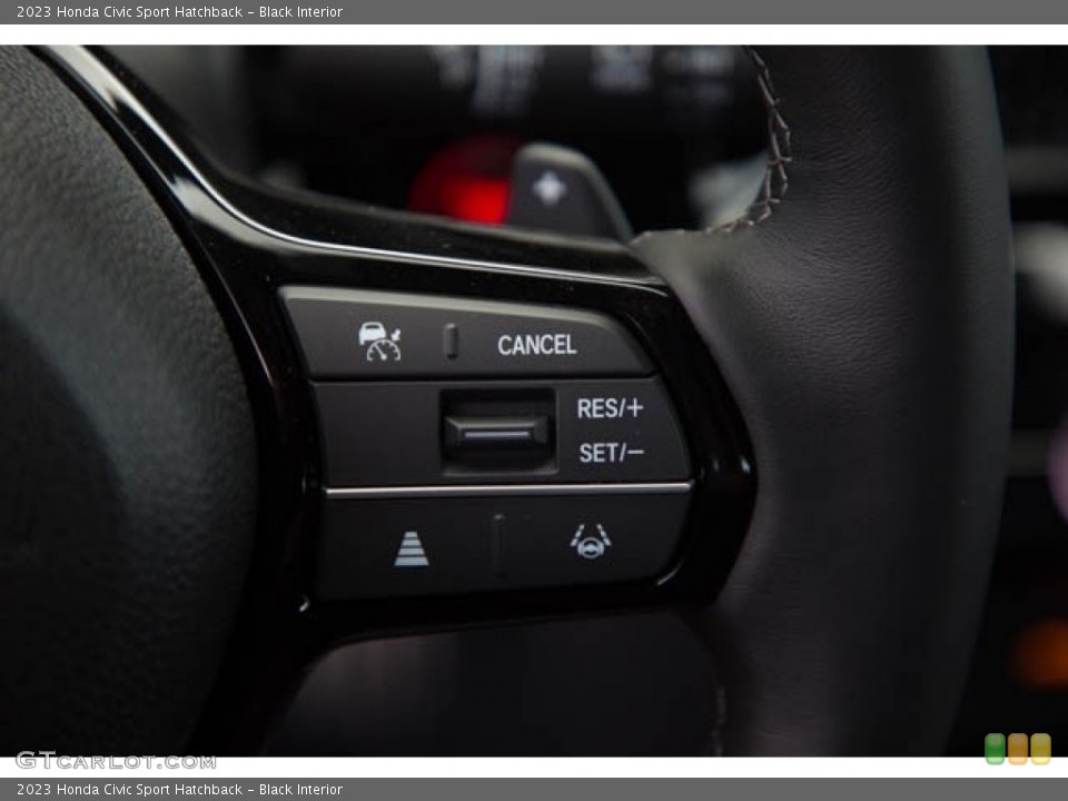 Black Interior Steering Wheel for the 2023 Honda Civic Sport Hatchback #145727527